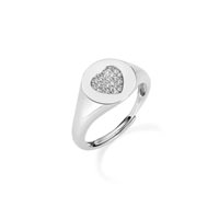 Ring Amen Woman Diamond in Silver Zircone RCHHBBZ1 - RCHHBBZ1